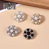 Botones de Diamante Perla Huecos de Pagoda Estilo Mismo de Marca Botones de Diamante Multicolor Multitamaño Gama Alta Estilo Chanel