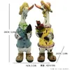 Ornamentos de Jardim de Animais Simulados, Patos de Desenho Animado, Decorações de Pátio, Artesanato de Jardinagem Criativo Realista para Exterior, Transfronteiriço