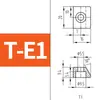 Bloque de Guía Lineal Máquina Herramienta Bloque de Fijación de Riel Lineal Placa de Presión Inclinada Tipo T1T2T3A123K123 Bloque Cuña de Riel Deslizante Otro