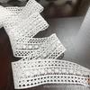 Encaje Soluble en Agua con Código de Barras de Seda de Leche Blanco Accesorios para Ropa de Niños Accesorios para Ropa de Mujer Encaje de Textiles para el Hogar