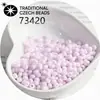 Cuentas de vidrio checas baoshiosa color natural para arroz no se decoloran color sólido pintura al óleo cuentas de porcelana hechas a mano para pulsera DIY