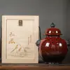 Cerámica de Jingdezhen 2.5kg Jarra de Vino Botella de Vino Sellada Botella de Vino Vacía Jarra de Vino Coleccionable Retro Antiguo Jarra de Vino Personalizada