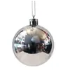 Bolas de Natal em atacado são adequadas para decoração de janelas, enfeites de árvore de Natal, decorações de Natal de plástico metalizado com glitter e decorações pendentes personalizadas.