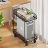 Suporte para Gabinete de Computador com Roldana Bandeja Removível para Chassi de Mesa Base Rack de Armazenamento Elevador para Home Office
