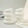 Novo Vaso de Plástico Estilo Cerâmica Imitação Ouyi para Casa Criativo Versátil Enfeites Vaso Estilo Cream Ins