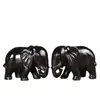 Adorno de elefante de jade obsidiana natural para sala de estar decoración del hogar, decoración de elefante que atrae agua y riqueza, adorno de jade de regalo