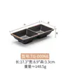 Platos Pequeños de Melamina para Sazonar y Untar en Barbacoas, Platos de Plástico Divididos con Dos o Tres Compartimentos, Platos para Snacks, Recipientes para Salsas para Uso Comercial