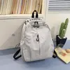 Mochila de nylon simples e leve para mulheres, estilo coreano, grande capacidade, adequada para estudantes do ensino fundamental e médio, bolsa de viagem casual e versátil