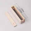 Varilla de Incienso de Vidrio con Sándalo Tapa de Madera para Incienso Tubo de Prueba de Madera de Alta Calidad Varilla de Incienso Expuesta Varilla de Incienso Transparente Incienso de Madera de Águila