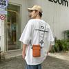 Bolsa Cruzada Pequeña de Nailon Estilo Japonés Nueva Bolsa Vertical para Teléfono Cartera Sencilla Casual Bolsa para Audífonos Bolsa Cruzada de Tela para Mujer