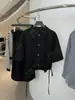 [Recomendación Principal] Conjunto de Camisa de Manga Media y Falda Recta Yuran 26 Nueva Colección Primavera/Verano de Algodón Tencel Hilo Fino y Lino