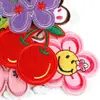 Bordado de computadora logo accesorios para ropa accesorios DIY parches pegatinas bordado caricatura arcoíris Cereza mariposa insignia pegatinas de tela