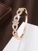 Pulsera de Flor de Cruz Micro Incrustada de Circonita Estilo Nuevo Simple Europeo y Americano para Amazon Venta Directa Pulsera de Lujo de Gama Alta