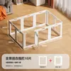 Valla Transparente de Acrílico para Perros Pequeños, 60 cm de Alto, Valla Doméstica para Interiores, Jaula para Cachorros en Balcón
