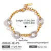 Jieding Joias Europeias e Americanas Pulseira de Aço Inoxidável Aço Titânio Não Desbota Joias de Mão para Mulheres High-End 18K Joias Transfronteiriças Atacado