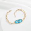 Aogu Fornecimento Transfronteiriço Banho de Cobre Ouro 18K Esmaltação Gota Doze Constelações Pulseira para Mulheres Popular Ins Europeu e Americano Nicho Joia de Mão