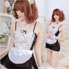 Lencería sexy sexy falda corta transparente blanco y negro sirvienta juego de roles traje sexy fabricante en stock venta al por mayor