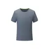 Nova camiseta xadrez de fibra de íon gelo para primavera e verão, secagem rápida, manga curta, masculina, feminina, imprimível, bordada