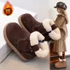 2026 Invierno Nuevas Botas Cálidas de Algodón de Lana de Cordero Estilo Coreano para Niños y Niñas con Felpa Adicional Resistentes al Frío Antideslizantes Botas de Nieve