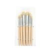 Juego de pinceles de óleo Huang Shi, 6 pinceles de cerdas de madera para pintar, pinceles acrílicos para pintar, suministros de arte especiales