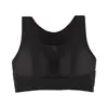 Roupa Íntima de Yoga Sem Costura Esportiva à Prova de Impacto Anti-Queda Zíper Frontal Sutiã Colete Levantador Reunião Base Líquida