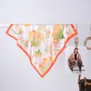 Nuevo Pañuelo de Seda con Estampado de Lunares Irregulares Artísticos para Mujer, Versátil para Estilizar, Accesorios para el Cabello y Chal