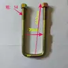 Fabricante tornillo en U abrazadera de placa de acero de arco cuadrado para camión remolque Sanma 14 de grosor 16 de grosor