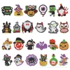 Pintura de Diamantes 5D DIY Pegatinas Aleatorias Pegatinas de Pared Pegatinas Hechas a Mano para Niños Dibujos Animados Halloween Calavera Calabaza Perforador Redondo