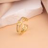Anillo Europeo y Americano Transfronterizo de Diamante Completo para Mujer, Apertura de Circonita de Gama Alta de Nicho, Anillo Ajustable, No se Desvanece, Venta al por Mayor Versátil