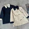 Novo Trench Coat Curto para Primavera e Outono 2026 para Mulheres, Jaqueta Leve Acolchoada de Bloqueio de Cores de Alta Qualidade, Top Casual Estiloso