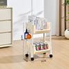 Estantería de Almacenamiento Multicapa de Piso a Techo con Espacio Estrecho, Carrito con Ruedas Removible para Cocina, Dormitorio, Sala de Estar, Baño de Dormitorio