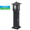 Coluna de Cinzas de Aço Inoxidável Cinzeiro Vertical Externo Lixeira Cinzeiro Coletor de Bitucas para Área de Fumantes