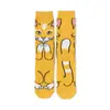 Calcetines de media caña de moda para hombre, estilo europeo y americano, para las cuatro estaciones, con diseño de anime, calcetines de algodón para hombre, calcetines de superhéroe para mujer, calcetines de gato de Amazon Ins y Bugs Bunny