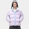 Chaqueta de Algodón con Bloques de Color Americano Jack Chuan Yang Cuello Alto Ropa de Algodón Unisex Invierno Holgada Casual Abrigada Acolchada
