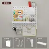 Estante de almacenamiento de tablero perforado de montaje en pared transfronterizo, estante de exhibición de auriculares DIY de montaje en pared sin taladro, estante de almacenamiento y organización para escritorio