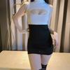 Lingerie Sexy e Sedutora com um Design Quente Vazado, Uniforme Sedutor para Mulheres, Saia Bodycon Justa de Secretária, Tentação 6168
