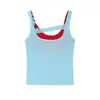Camisola de moda con bloques de color para mujer, para usar en capas en verano, adelgazante, que ciñe la cintura, top sin mangas con copas en el pecho