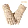 Nuevos Guantes Táctiles para Mujer, Tejido Grueso, Cálidos y Resistentes al Frío, Hilo de Felpa Sencillo, Pueden Proteger Pantallas Táctiles