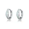 Deseo transfronterizo Amazon Europeo y Americano Platino Azul Aobao Pendientes de Cinturón Geométricos Pendientes Ovalados Pendientes de Moda Personalizados