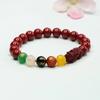 Pulsera de Cinabrio de Guan Yu, Arena de Chen, Arena Dorada Púrpura, Ágata Pixiu, Pulsera del Dios de la Riqueza de Cinco Vías, Venta al por Mayor y Dropshipping S4010202