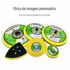 Base para Lixadeira Pneumática 1.0-6 Polegadas Suporte com Velcro e Base Adesiva, Suporte com Base de Feltro, Bandeja Autoadesiva para Lixa, Boina de Polimento