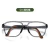 2025 Nuevo Armazón de Gafas con Almohadillas Nasales de Silicona Suave Estilo Universitario Fresco y Dulce Armazón de Gafas de Doble Puente Se Puede Combinar con Graduación