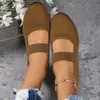 Zapatos de Mamá, Nuevo Estilo de Verano, Tallas Grandes 36-43, Puntera Redonda, Tejidos, Transpirables, Cómodos, Zapatos Casuales Slip-On