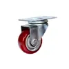 Ruedas Giratorias de Poliuretano de 3 pulgadas / 4 pulgadas / 5 pulgadas con Freno, Ruedas Direccionales para Carros, Ruedas Direccionales