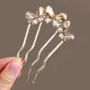 Grampo de Cabelo com Pérolas, Grampo de Cabelo em Forma de U Estilo Antigo, Pente de Cabelo Novo Estilo Chinês, Acessório de Cabelo para Coque, Ornamento de Cabelo Elegante e Sofisticado
