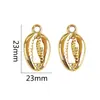 Dourado Prateado Galvanizado Concha Estrela do Mar Retrô CCB Buraco Pingente DIY Pulseira Feita à Mão Colar Pingente Acessórios de Joias