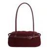 Bolsa Cuadrada Pequeña de Moda Retro al por Mayor Transfronteriza de Gama Alta 2025 Nuevo Bolso de Mano Estilo Gamuza Bolso de Hombro para Mujer