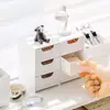 Caja de almacenamiento con cajones de color puro de alta apariencia, estilo coreano girly, para suministro de PET transfronterizo, para organización de escritorio de estudiante