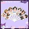 KICKFLIP Grupo Li Dongxuan Cui Min Di Siete Abanico Plegable Abanico Plegable Concierto Estrellas Alrededor Asistencia