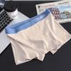 Ropa interior de algodón para hombres, pantalones de cuatro esquinas antibacterianos de algodón puro para niños, calzoncillos tipo bóxer deportivos transpirables para jóvenes, venta al por mayor
